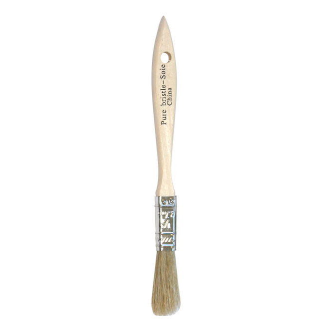 Pinceau utilitaire, applications industrielles, manche en bois, 50 mm/2" l