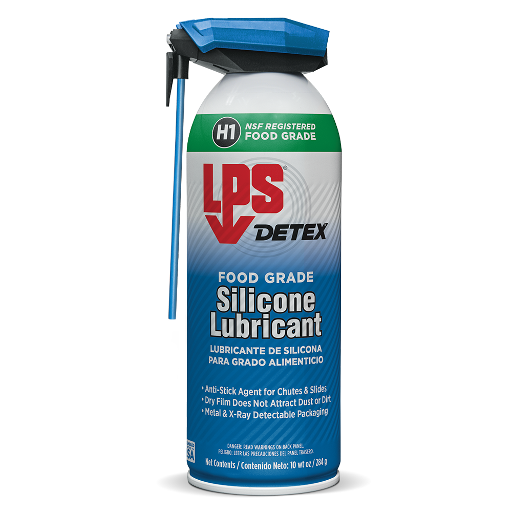 LPS® DETEX® Food Grade Silicone Lubricant, 10 oz, Aerosol Can