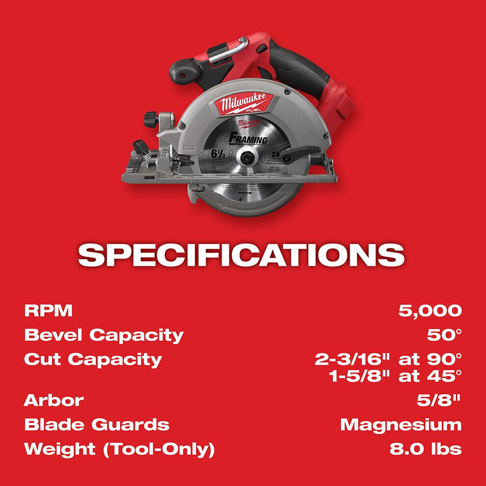 M18™ FUEL 6-1/2 in. Circular Saw"
