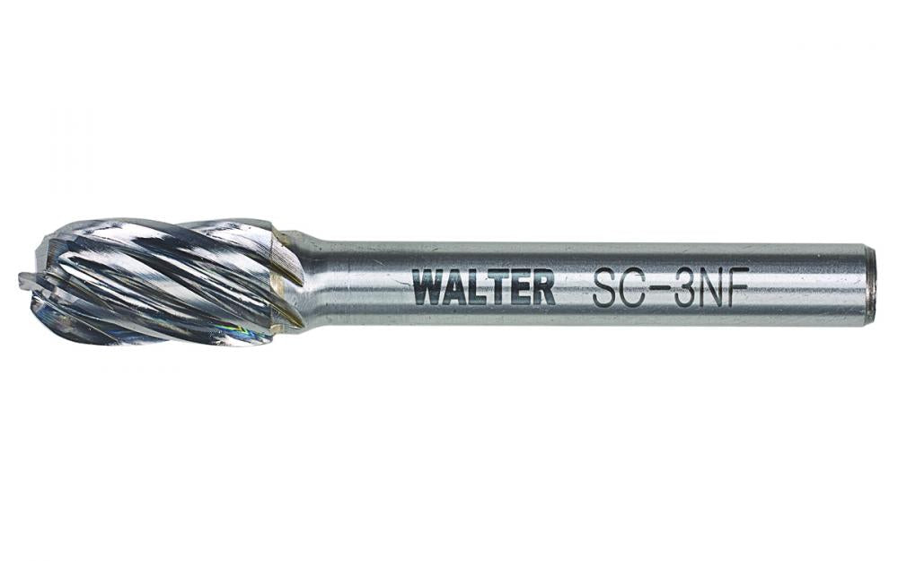 Cylindrical Round Nose (sc), Double Cut, 5/8 In. X 1 In. X 1/4 In.