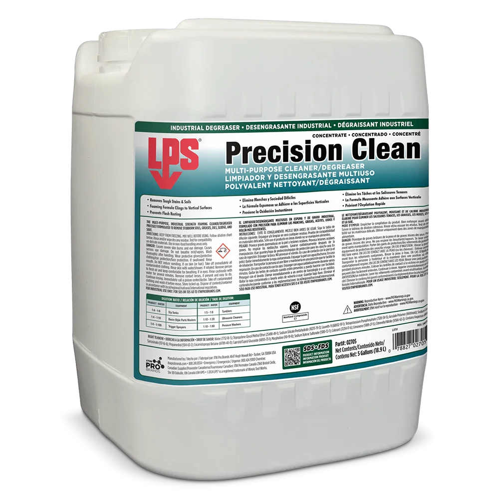 Precision Clean Multi-Purpose Cleaner/Degreaser, 5 Gal, Pail