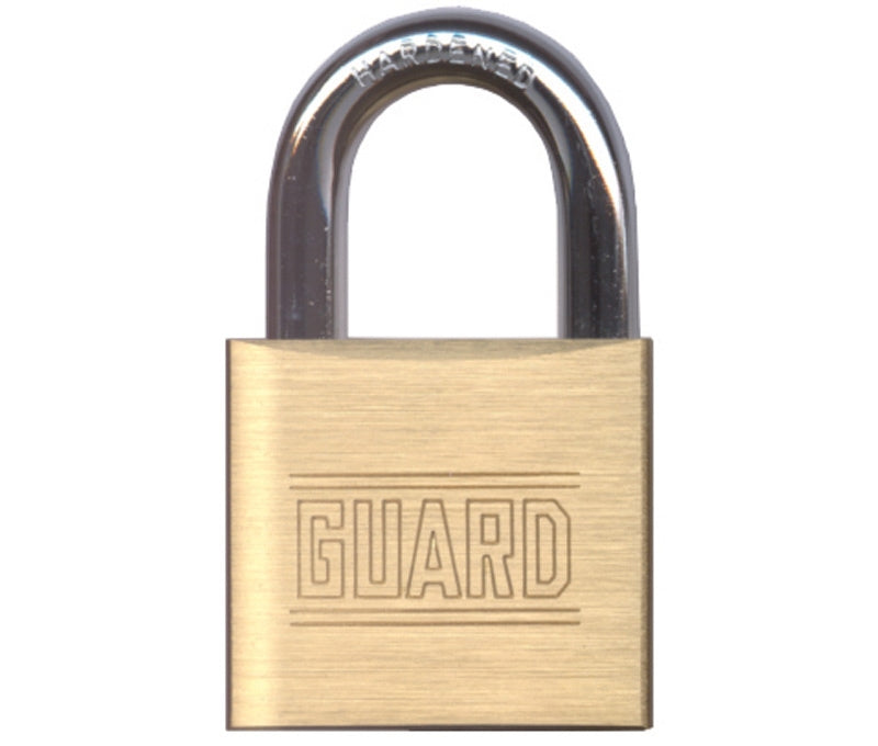 Padlock Guard, Brass, 40mm Body, 7/8" Shackle