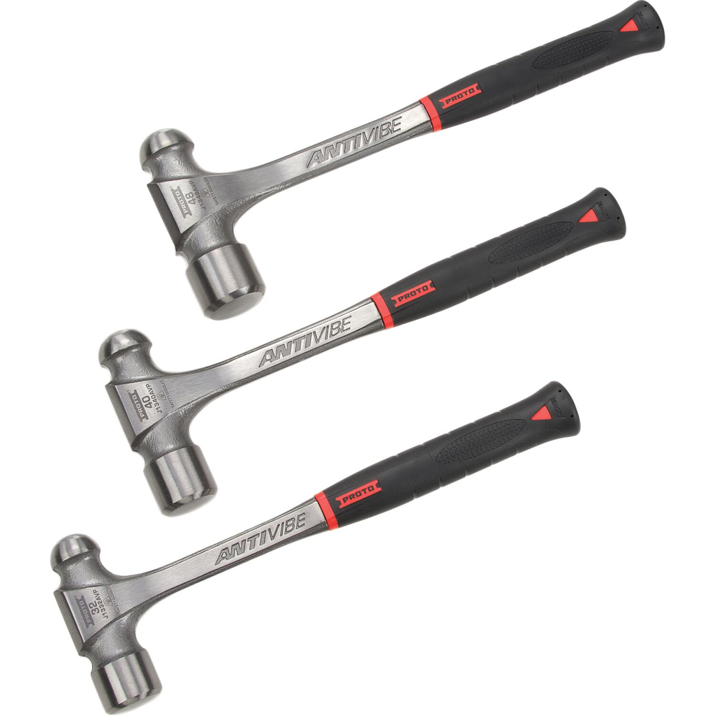 PROTO 3Pc Ball Peen Hammer Set (32/40/8Oz)