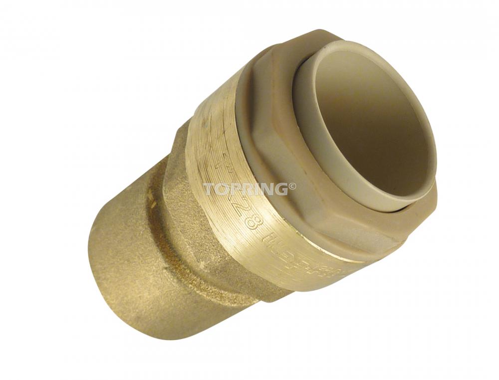 15 mm to 1/2 (F) BSPP Brass Adapter S07, Quikline Model