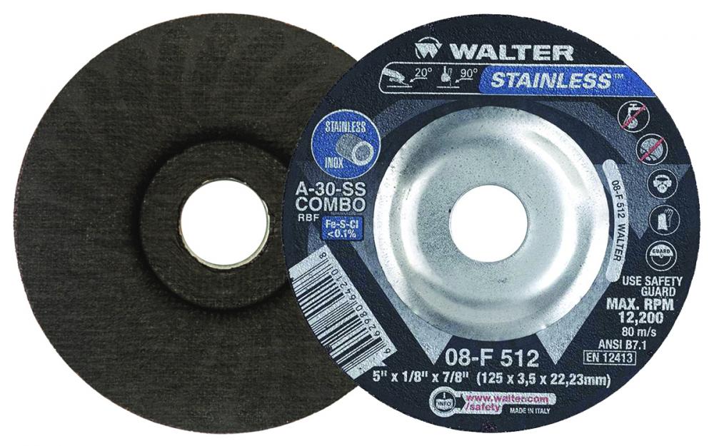 Stainless, Grade: A-30-ss Combo, Type: 27, 5 In. X 1/8 In. X 7/8 In.