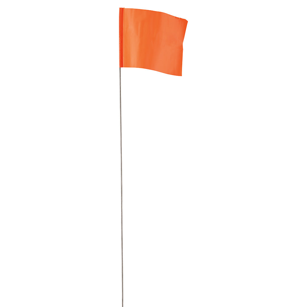 Empire® 2.5 In x 3.5 In Glo Orange Flag Stakes, 500/PK