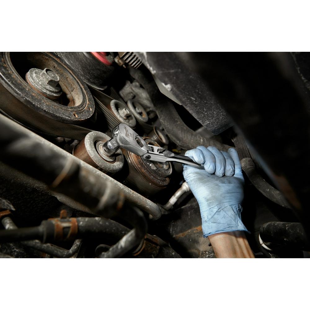 3/8” Drive 9” Flex Head Ratchet