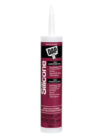 100% Silicone Kitchen and Bath,73446, White, 300ml