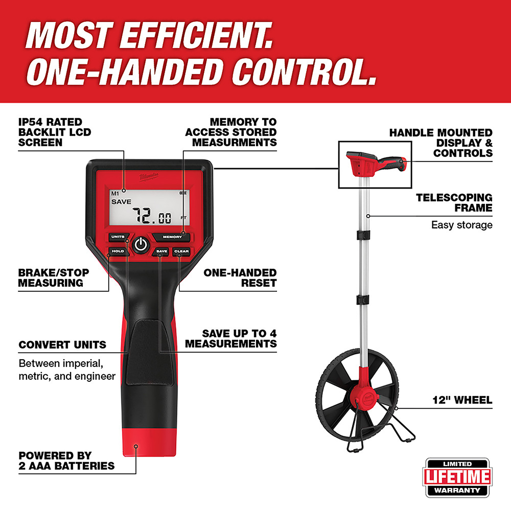 12" Digital Measuring Wheel