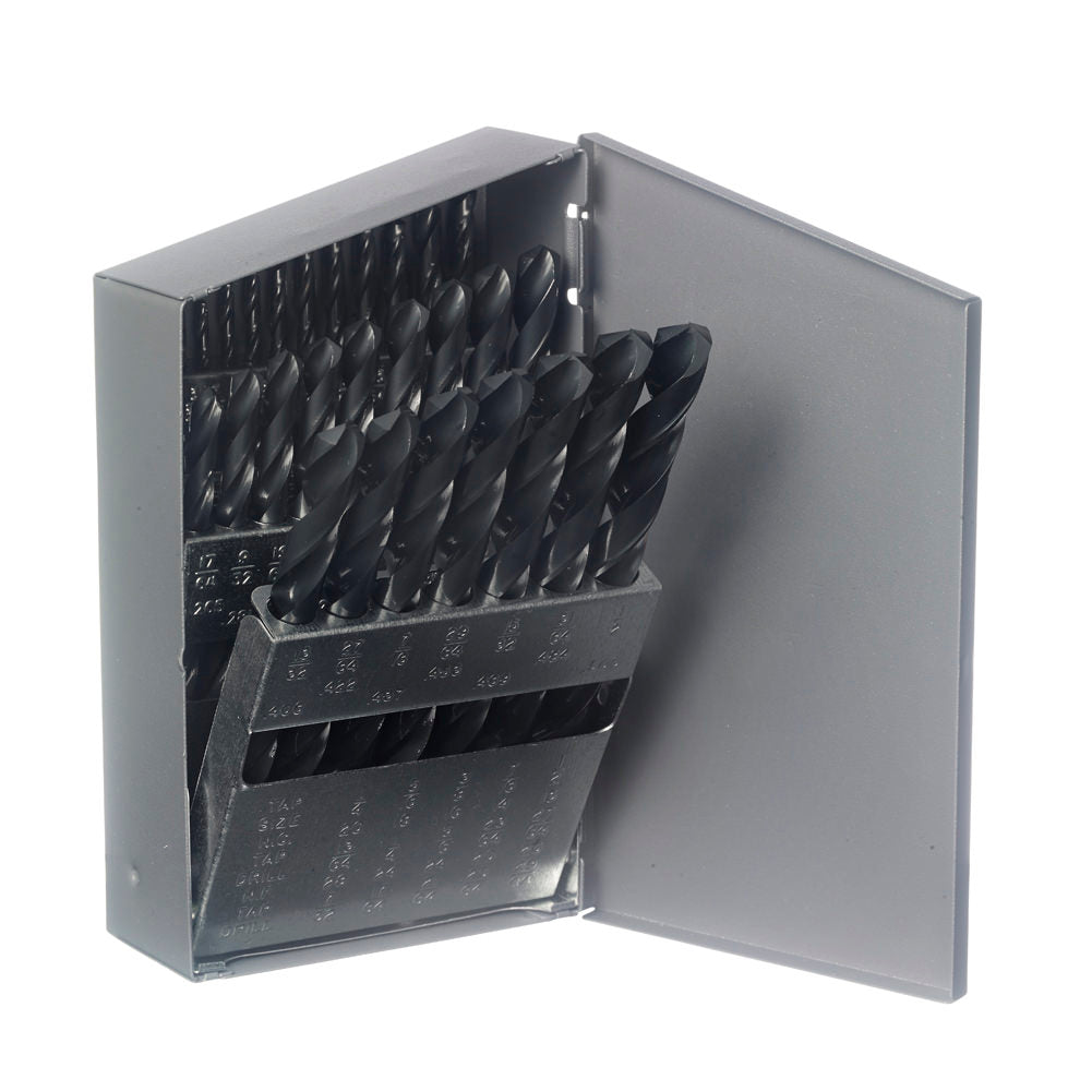 Cobalt Drill Set - 129CO, 1/16-1/2 by 64ths for Precision Cutting