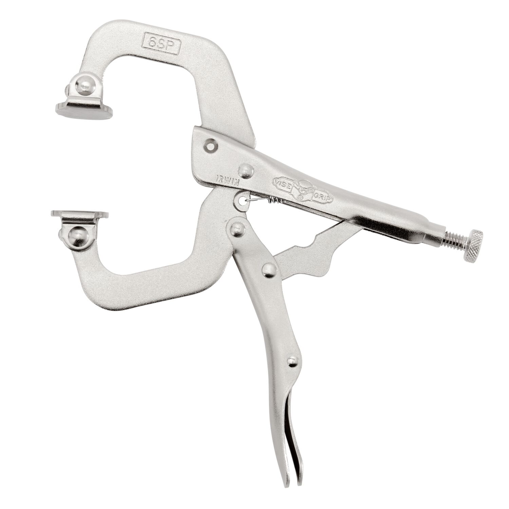 IRWIN Vise-Grip C Clamp Locking With Swivel Pads 2-Inch