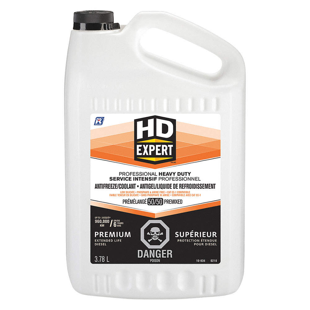 Antigel/liquide de refroidissement, diesel haute performance, rouge, longue durée de vie, prémélangé 50/50, 4 L