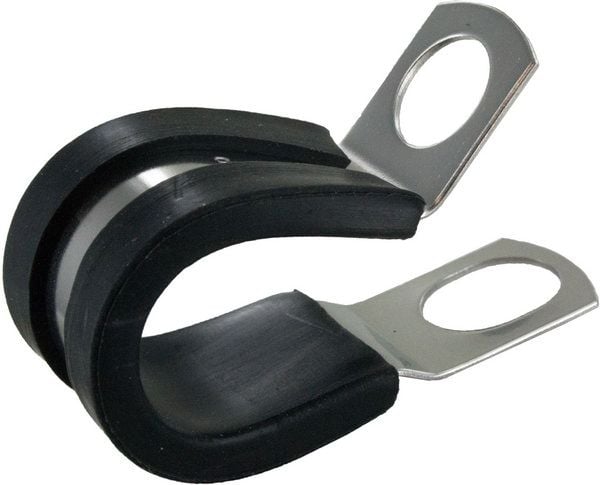 Techspan Collier de serrage, caoutchouc/acier, 5/8" l x 3/8" id