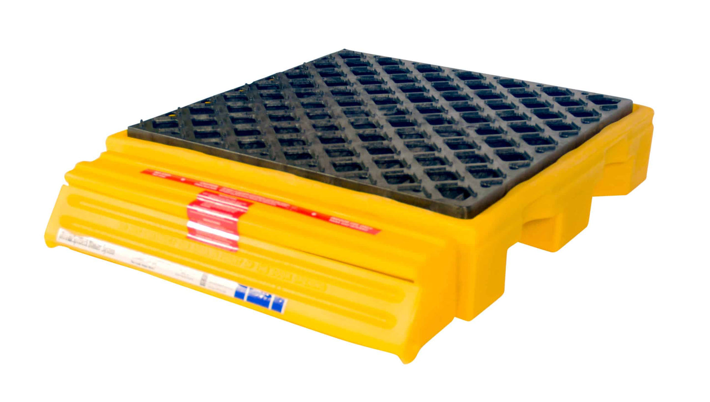 Ultra-Tech, Ultra-Spill Deck®, P1 Bladder System, Yellow, Polyethylene, 77 Gallons With Bladder/11 Gallons Sump Only, 30.5" x 25.9" x 5.8"