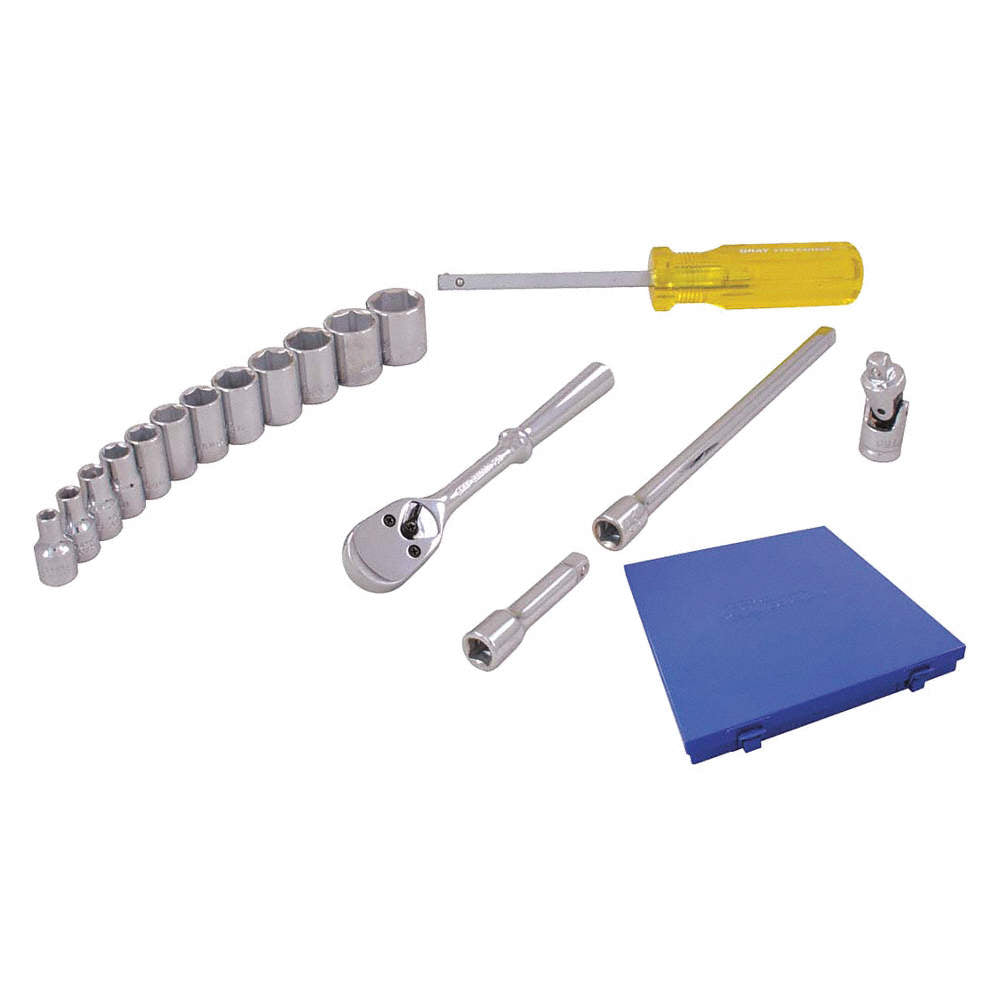 SOCKET SET 1/4DR COMP 17PC 6PT