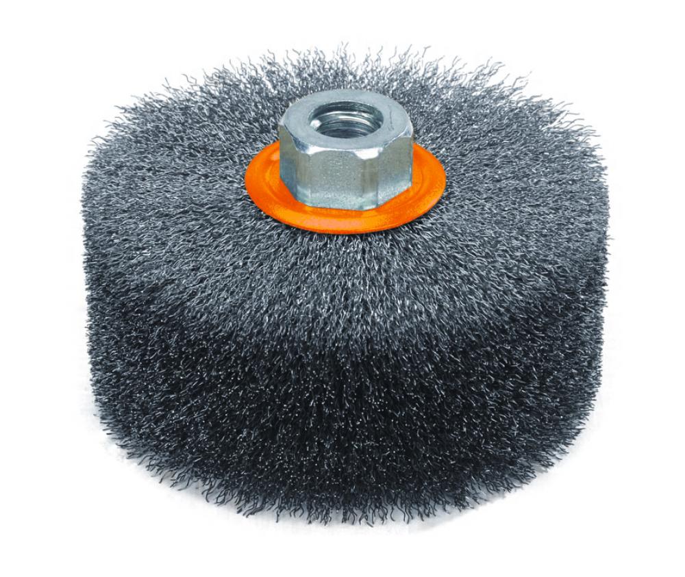 Linear Crimped Brush, 4-1/2 In. X 5/8 - 11 In X 2 In Wire: .010in.