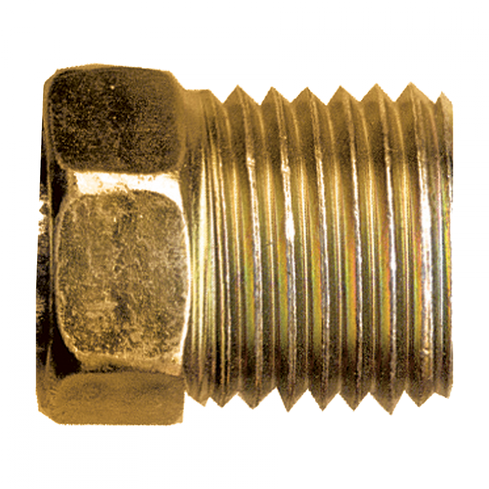 SAE 45° Inverted Flare Nut, Brass, 3/8 Tube
