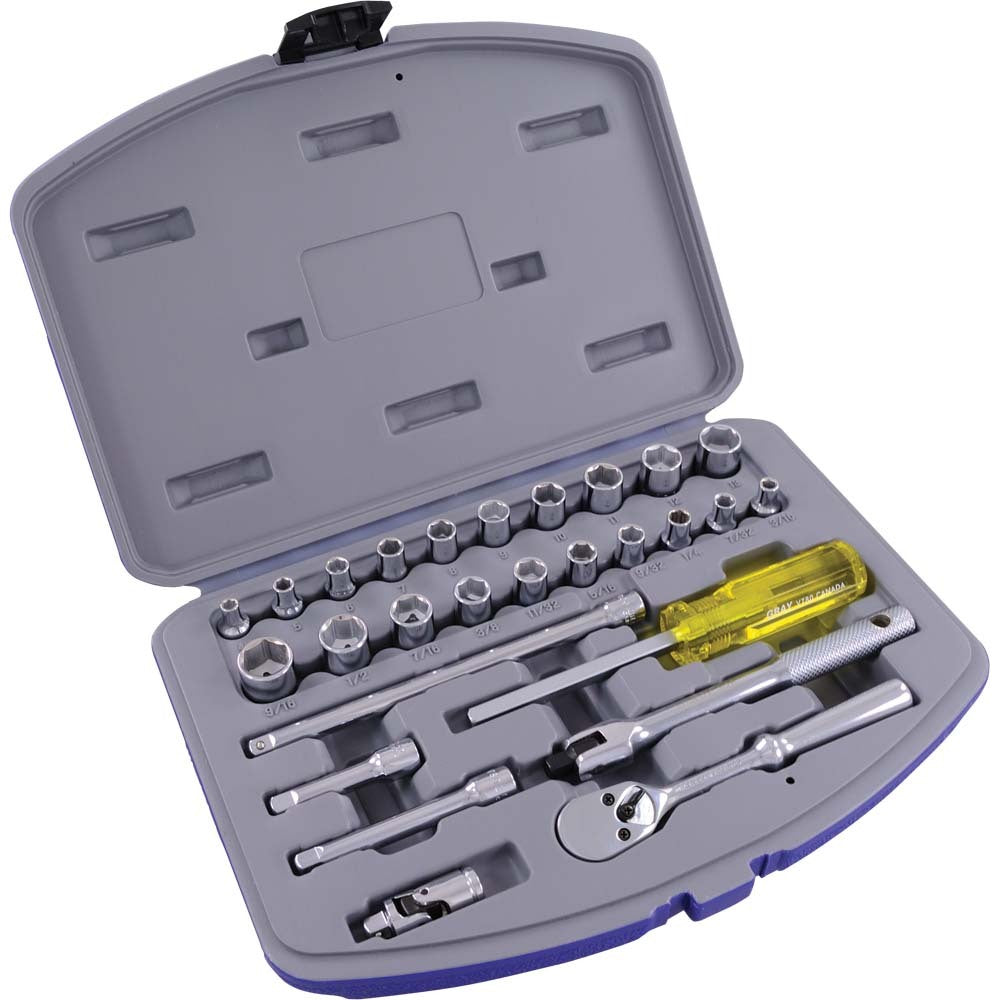 Jeu de douilles - entraînement 1/4", 6 pans