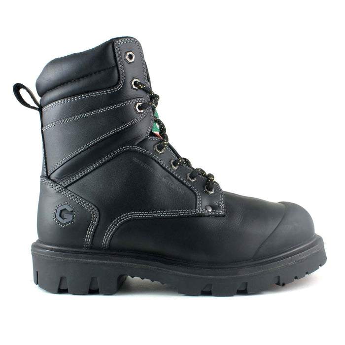 Boomerang, bottes de travail, cuir noir, pointure 41