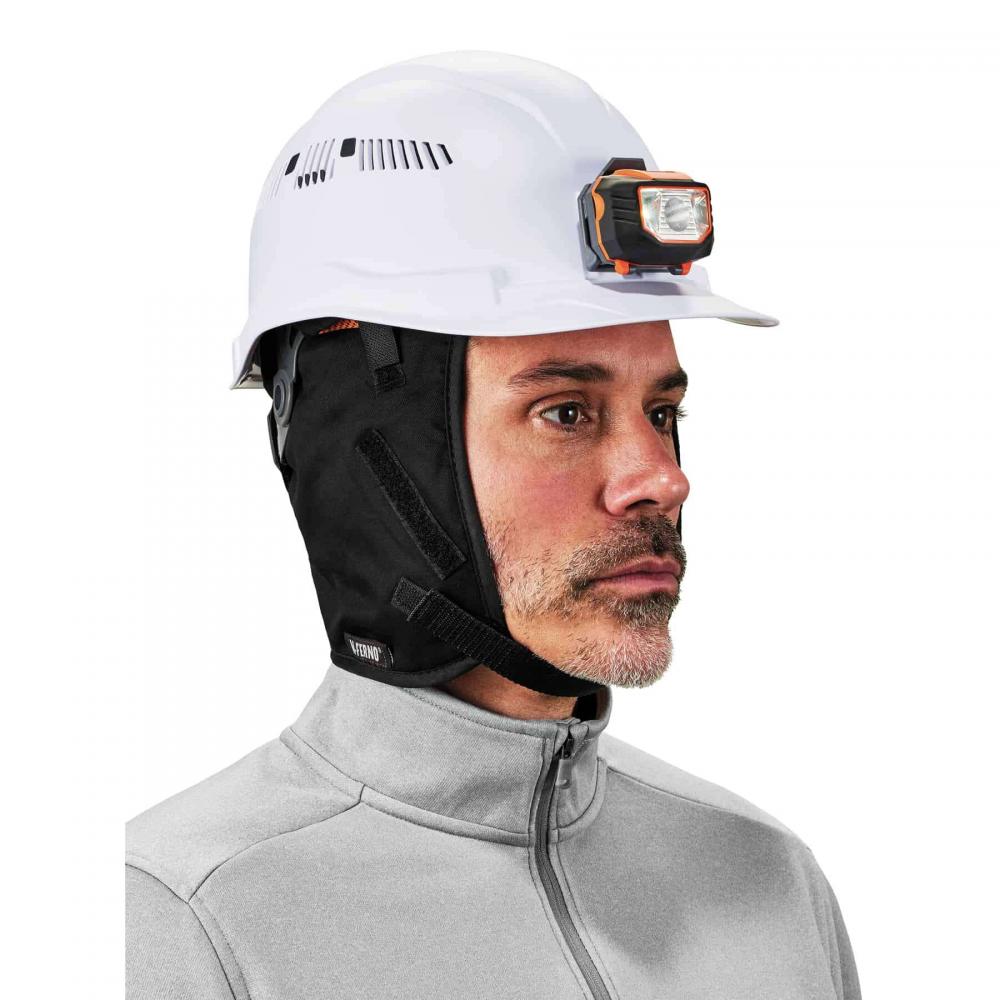 Doublure de casque, 2 épaisseurs, coton, noir, 6850, regulier