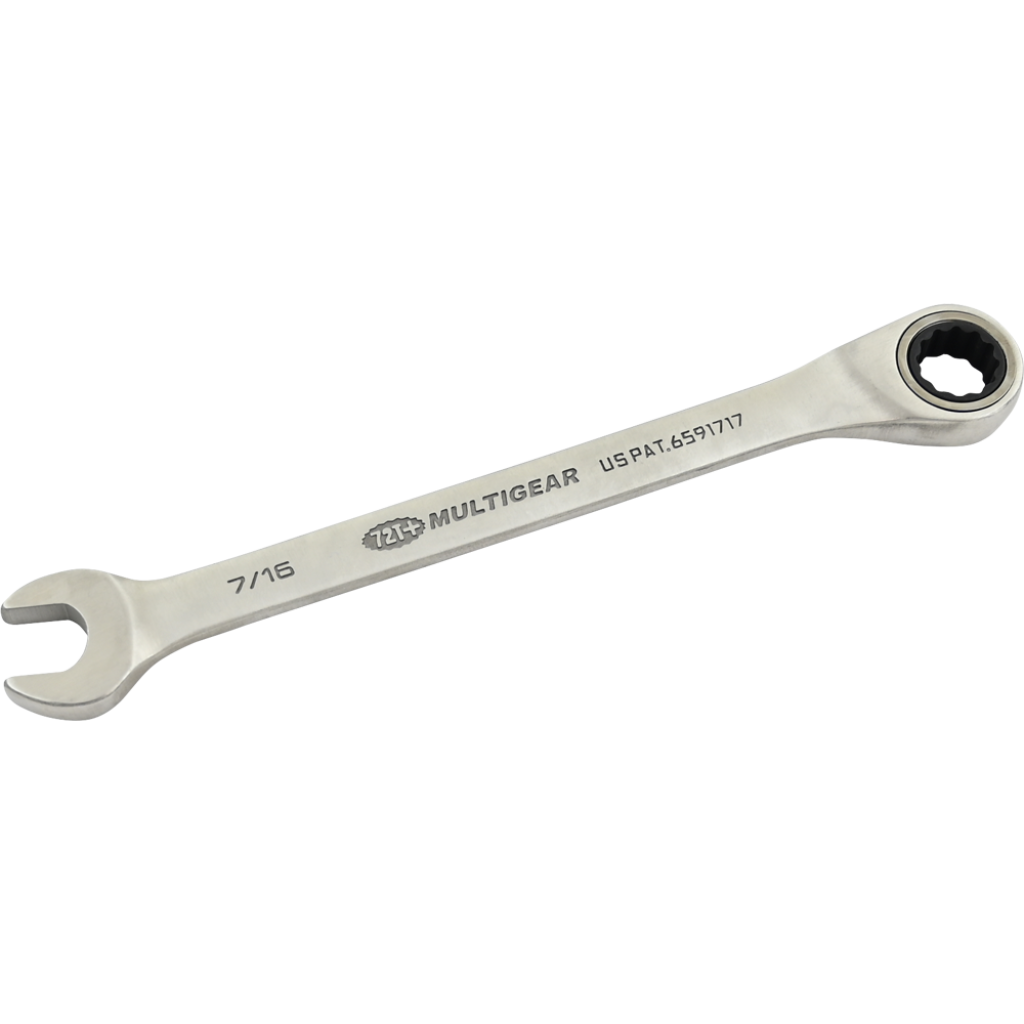 Combination Wrench - 7/16", Fixed Head