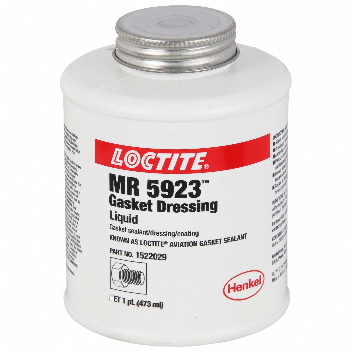 LOCTITE® MR 5923, Dark Reddish Brown, Viscous Liquid Thread Sealant, 1 pt Can