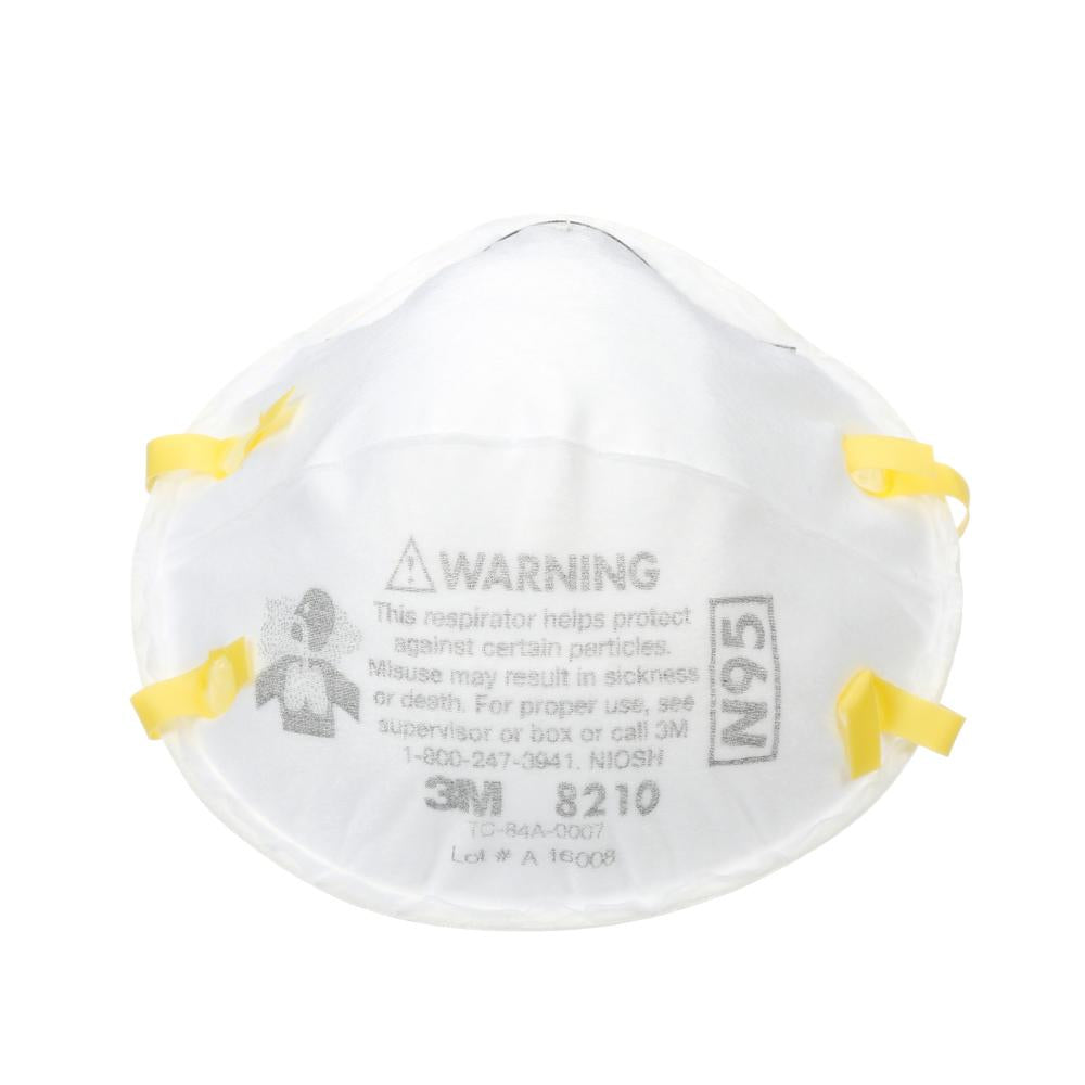 Respirateur anti-particules 3M™, VP8210, N95, emballage pour distributeur, 2/pk, 32pk/cs