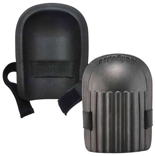 200 Black Light Duty Knee Pads Short Cap
