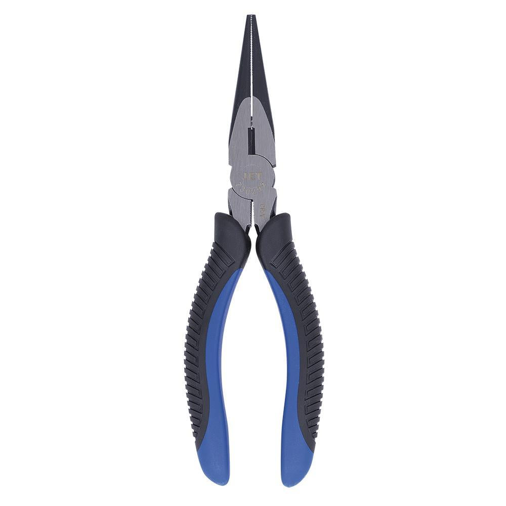 8" Black and Blue Long Nose Pliers