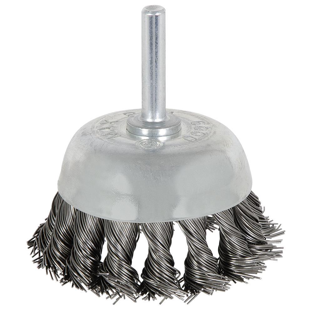 2-3/8 x 1/4" Shaft Mounted Knot Twisted Cup Brush