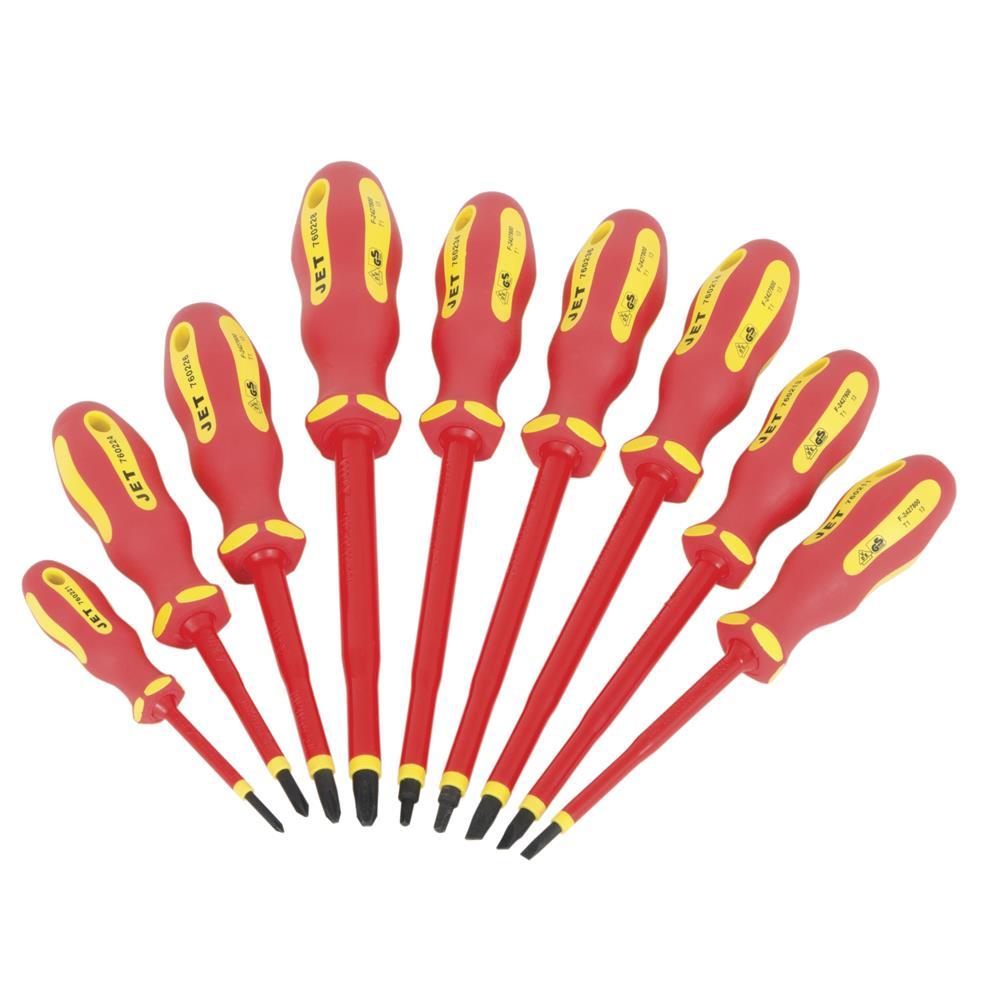Jeu de 9 tournevis isolés VDE
