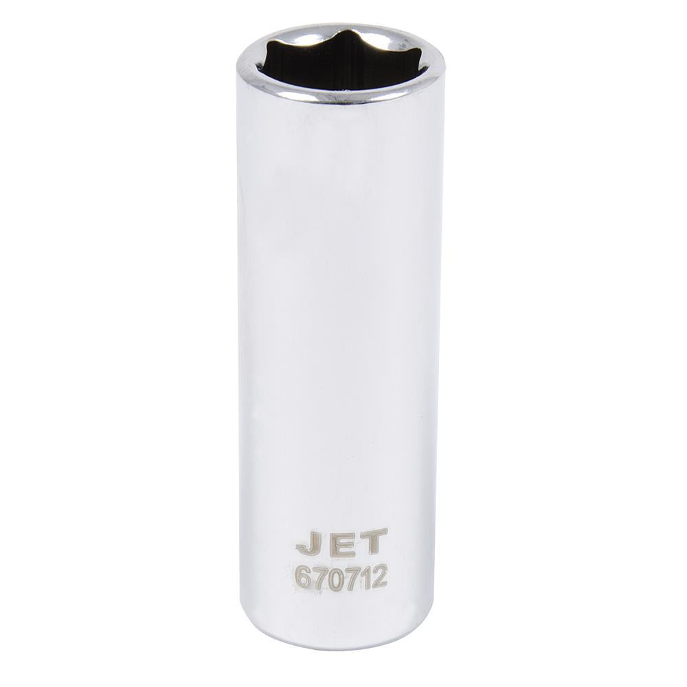 1/4" DR x 12mm Deep Chrome Socket - 6 Point