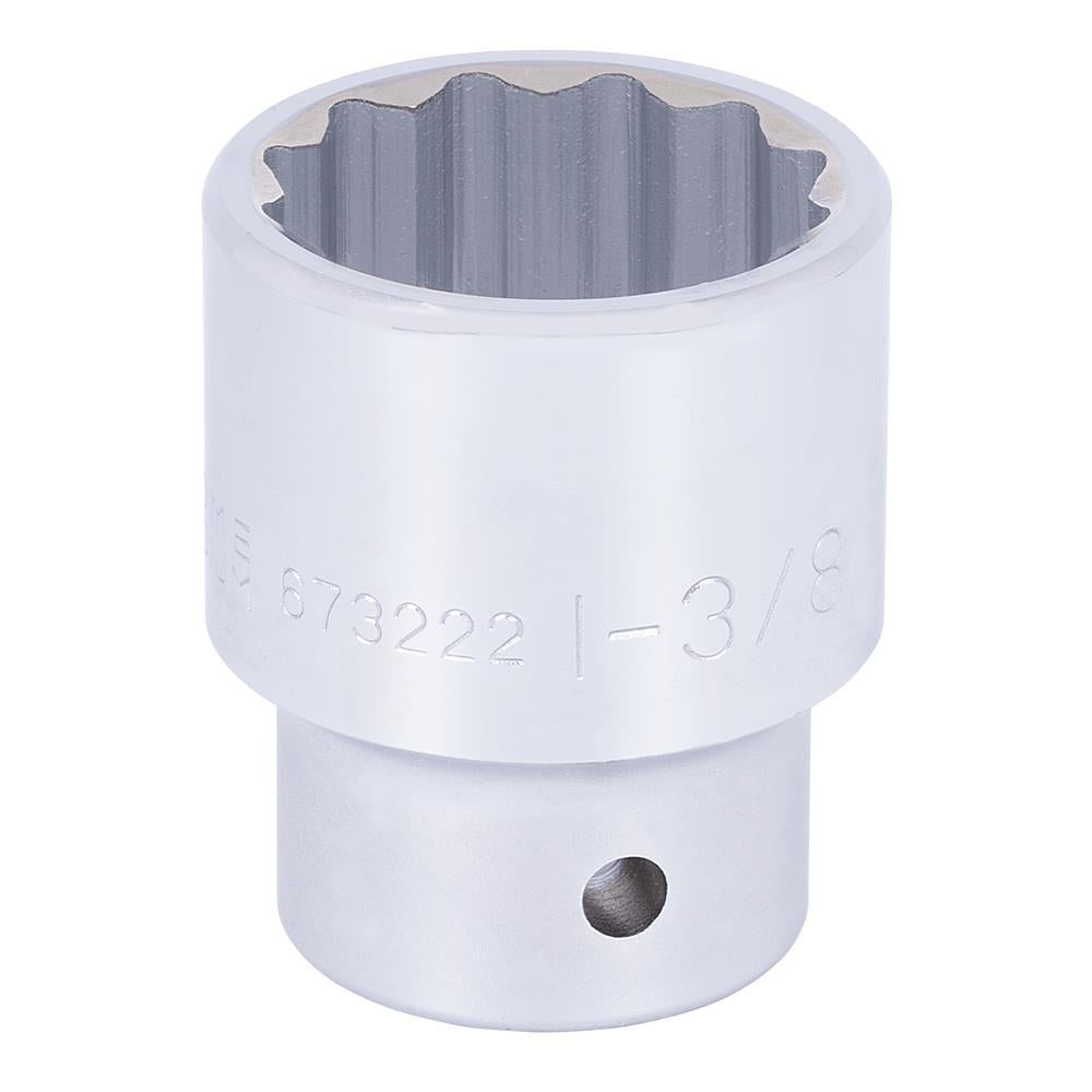 3/4" DR x 1-3/8" Regular Chrome Socket - 12 Point