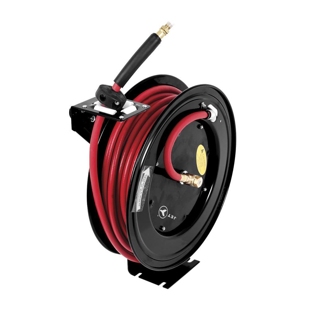 Enrouleur de tuyau d'air rétractable 3/8" x 50'