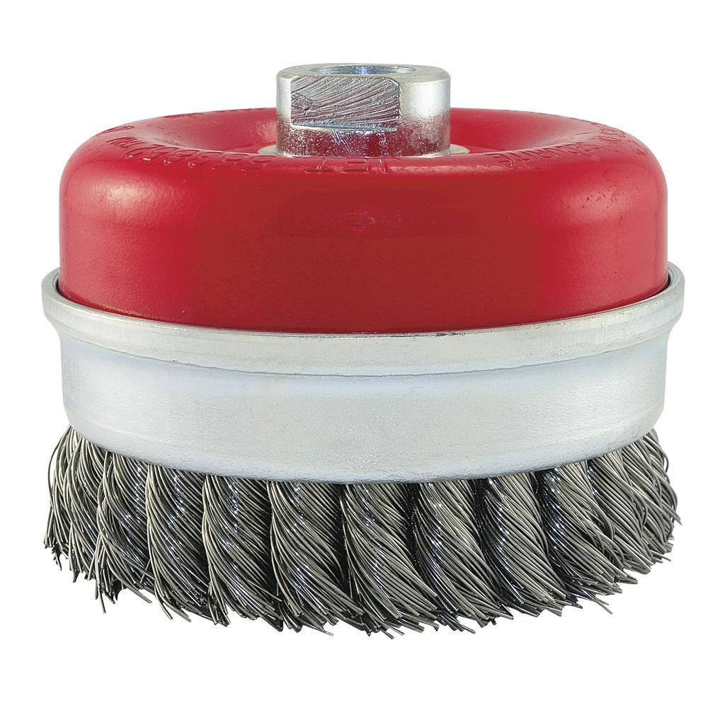 Brosse coupe à bande nouée 4 x 5/8-11 NC