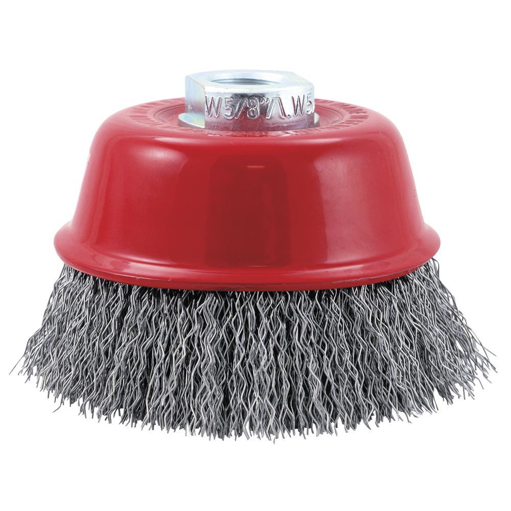 4 x 5/8-11 NC Crimped Wire Cup Brush