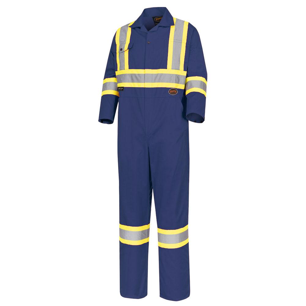 Combinaison de sécurité, polyester/coton, orange, SZ : 38