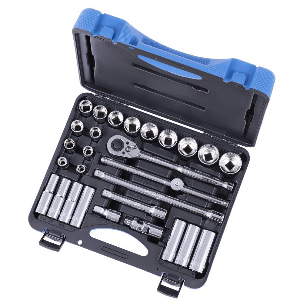 29 PC 1/2" DR SAE Socket Wrench Set - 6 Point