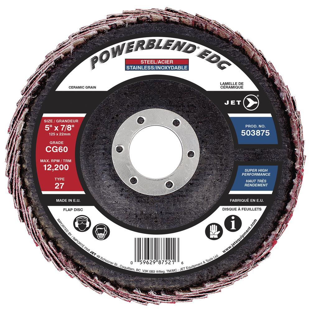 5 x 7/8 CG60 POWERBLEND EDG Curved Edge Flap Disc