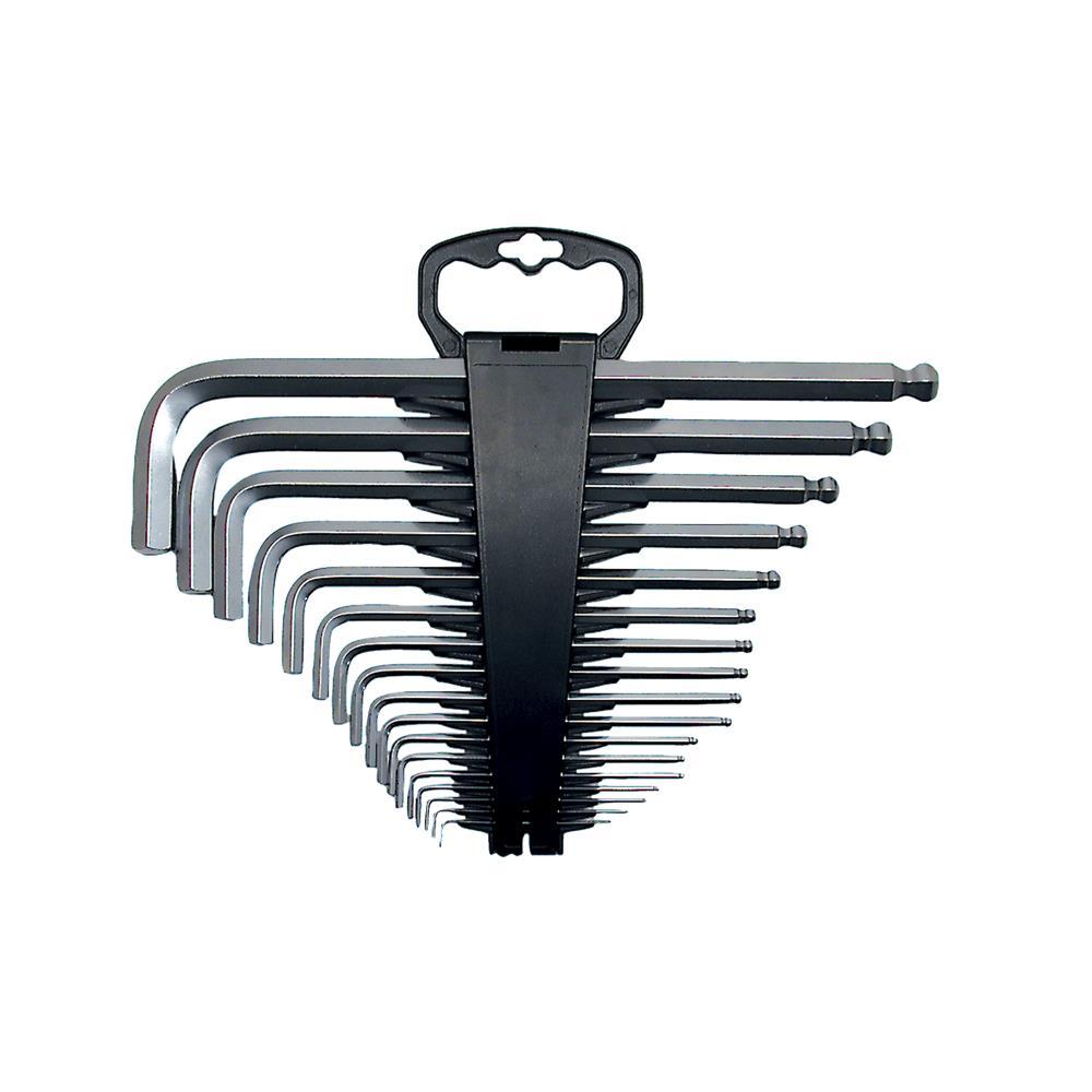 17 PC SAE Jumbo Ball Nose Hex Key Set