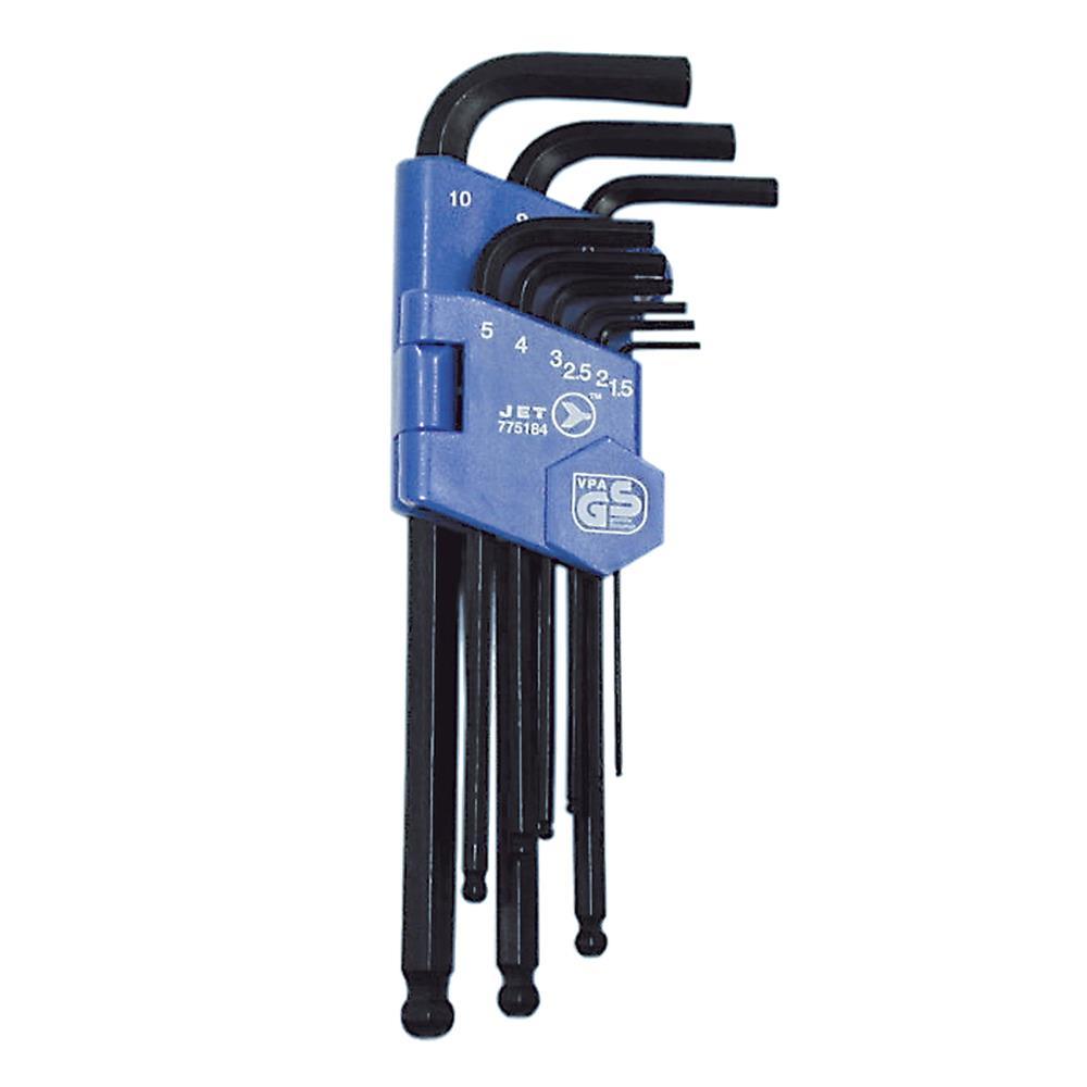 9 PC Metric Ball Nose Hex Key Set