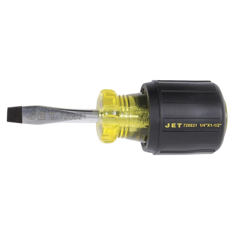 1/4" x 1-1/2" Slot Round Shank Cushion Grip Screwdriver