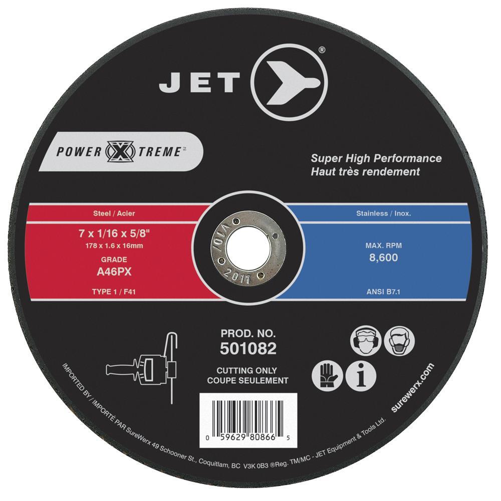 Disque à tronçonner POWER-XTREME T1 7 x 1/16 x 5/8 A46PX