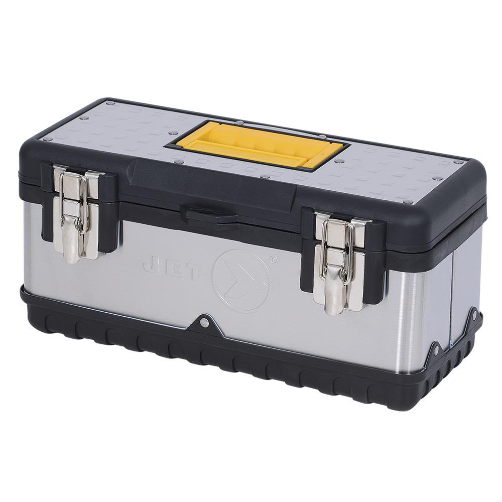 Coffre à outils à main en acier inoxydable de 15 po