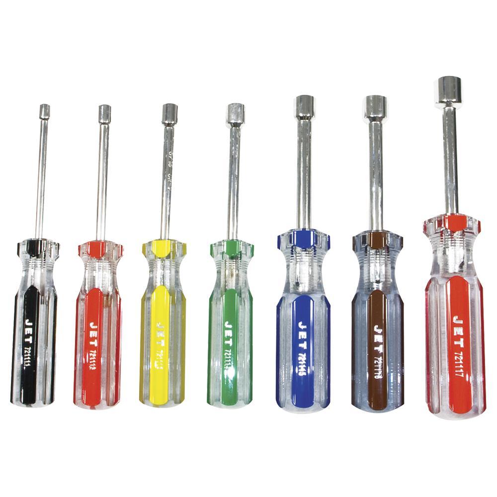 7 PC SAE Jumbo Handle Nut Driver Set