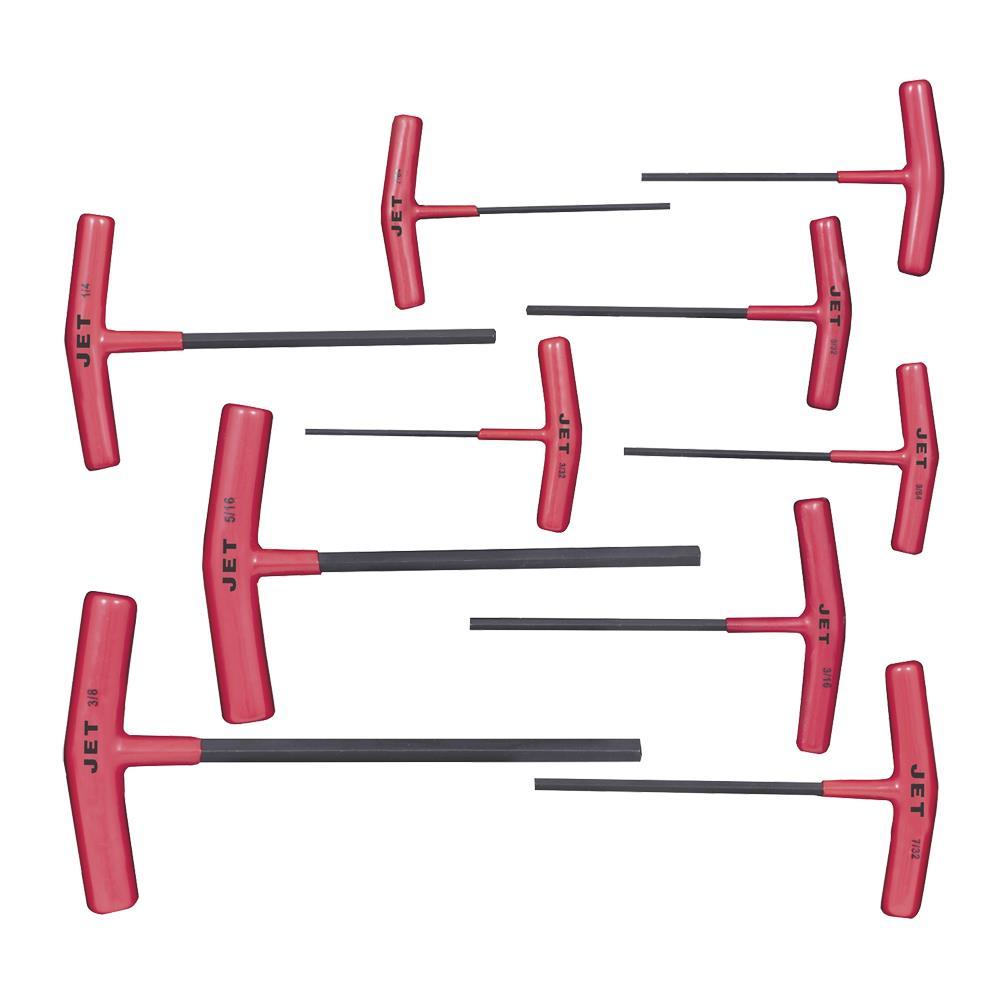 10 PC SAE T Handle Hex Key Set