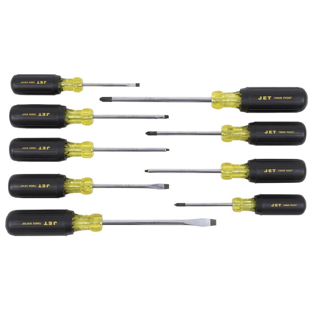 9 PC Cushion Grip Screwdriver Set