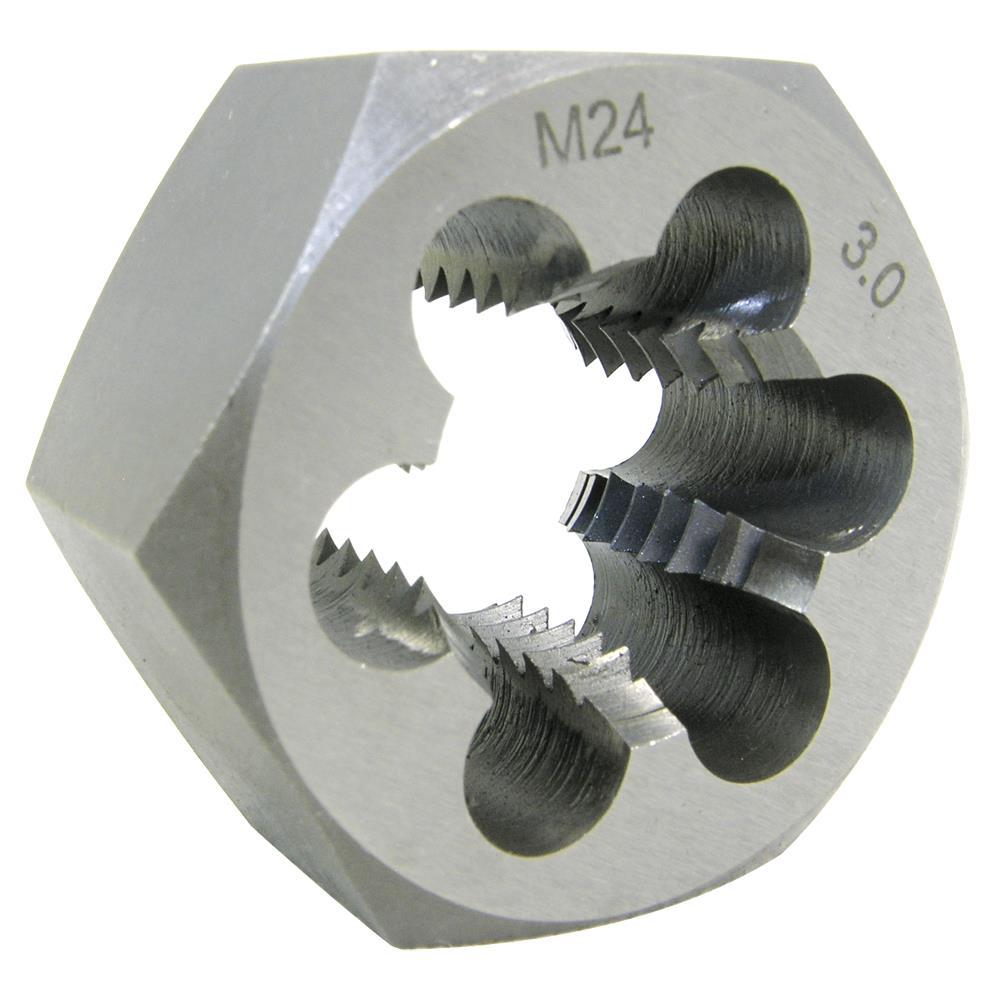 Filières hexagonales métriques en acier allié 10 mm-1,25 (hexagone de 1 po)