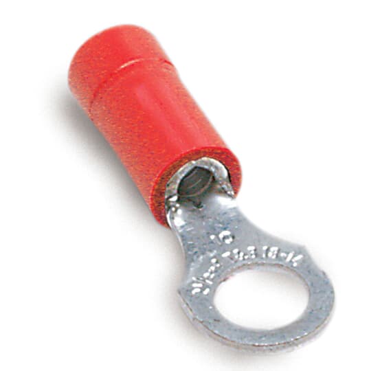 Insulated Vinyl Ring Terminal 22-16 No6 Red