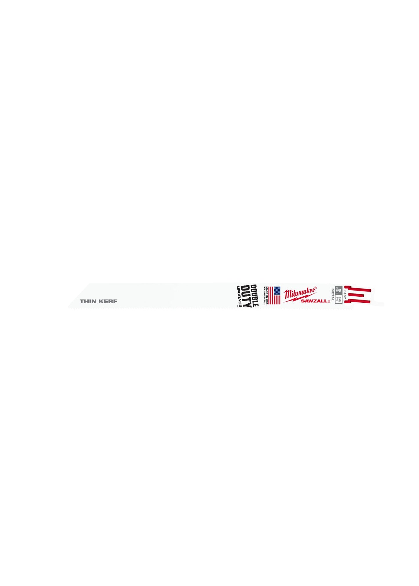 Sawzall® Thin Kerf Blade 9" 14 Tpi 100/pk